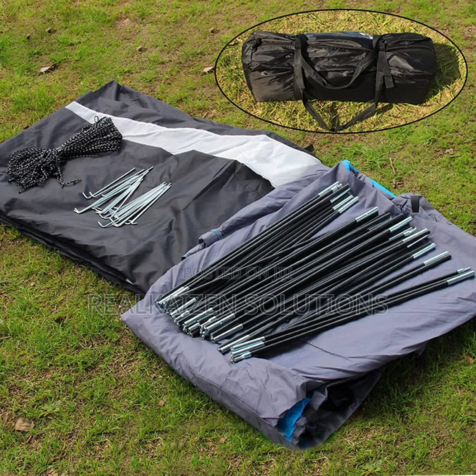 LFO 2 Room Large Space Tunnel Camping Tent 8-10 People