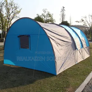 LFO 2 Room Large Space Tunnel Camping Tent 8-10 People