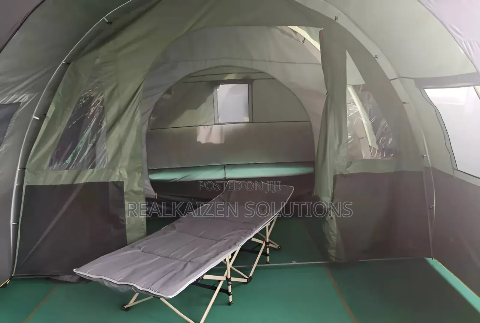 LFO 2 Room Large Space Tunnel Camping Tent 8-10 People