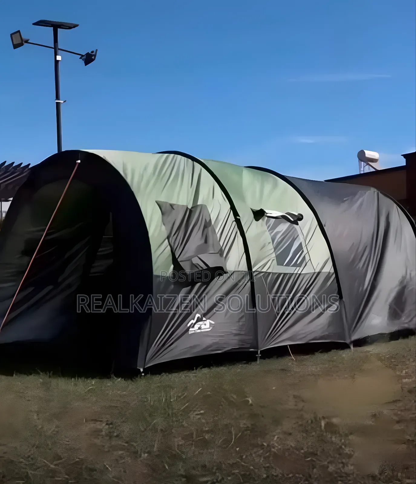 LFO 2 Room Large Space Tunnel Camping Tent 8-10 People