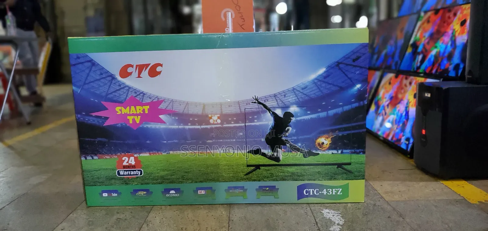 CTC 43fz 43" Smart Android Tv-24 Months Warranty,Tube Design