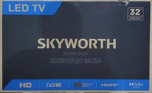 Skyworth 32" Frameless LED TV - HD, DVB-T2, Digital TV