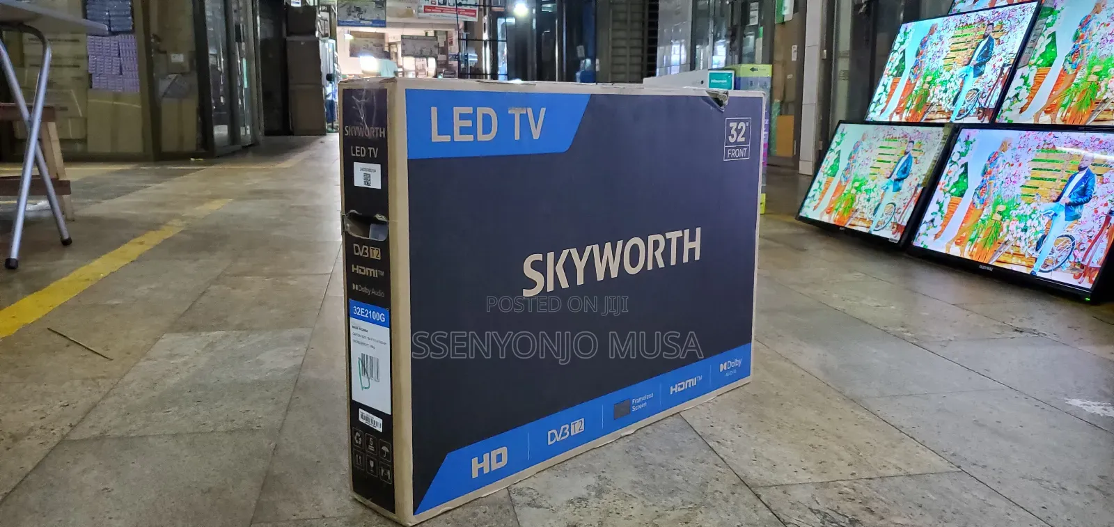 Skyworth 32" Frameless LED TV - HD, DVB-T2, Digital TV
