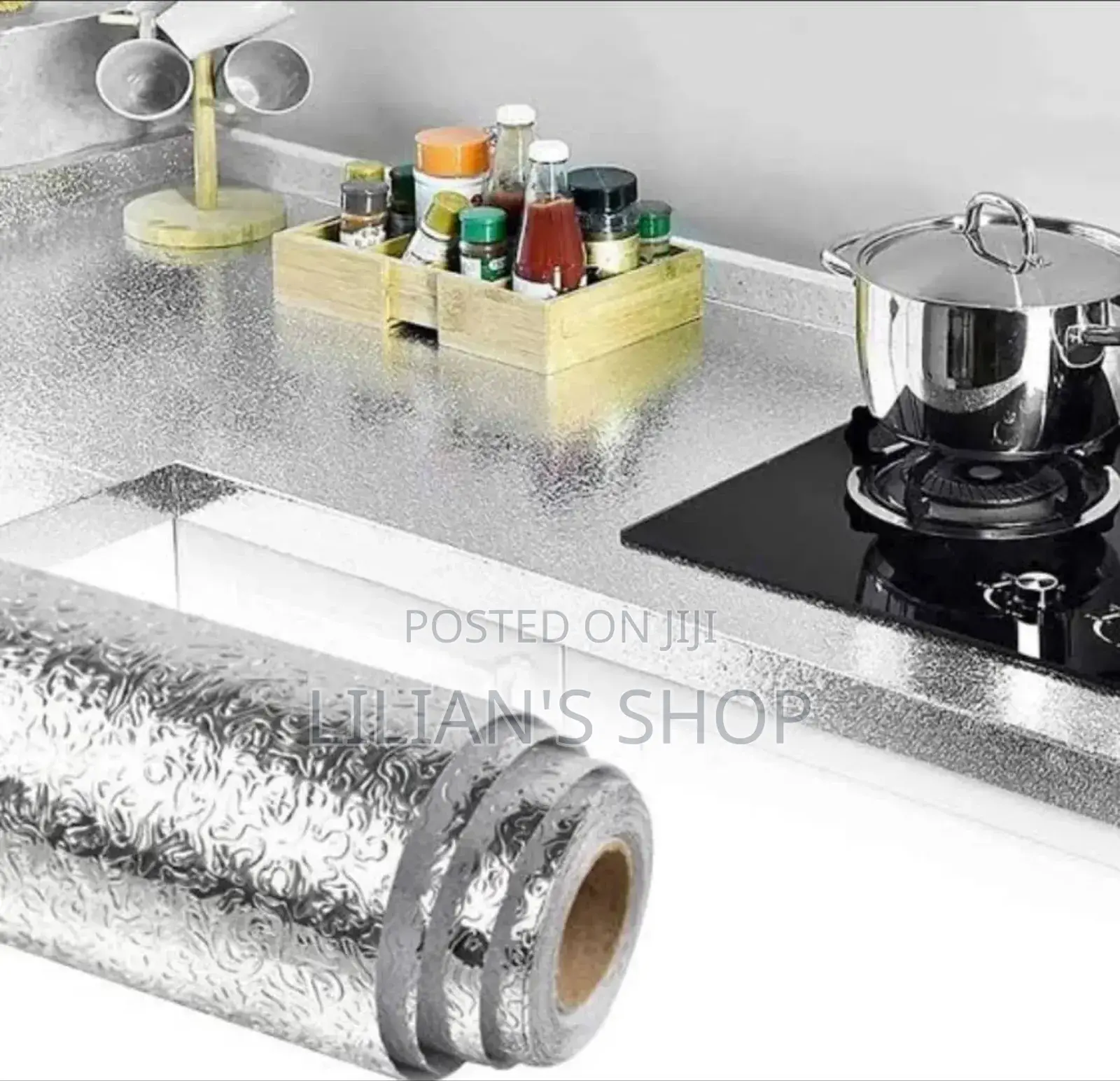 One Roll 5m by 60cm Kitchen Waterproof Wall Stickers