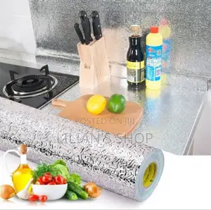 One Roll 5m by 60cm Kitchen Waterproof Wall Stickers