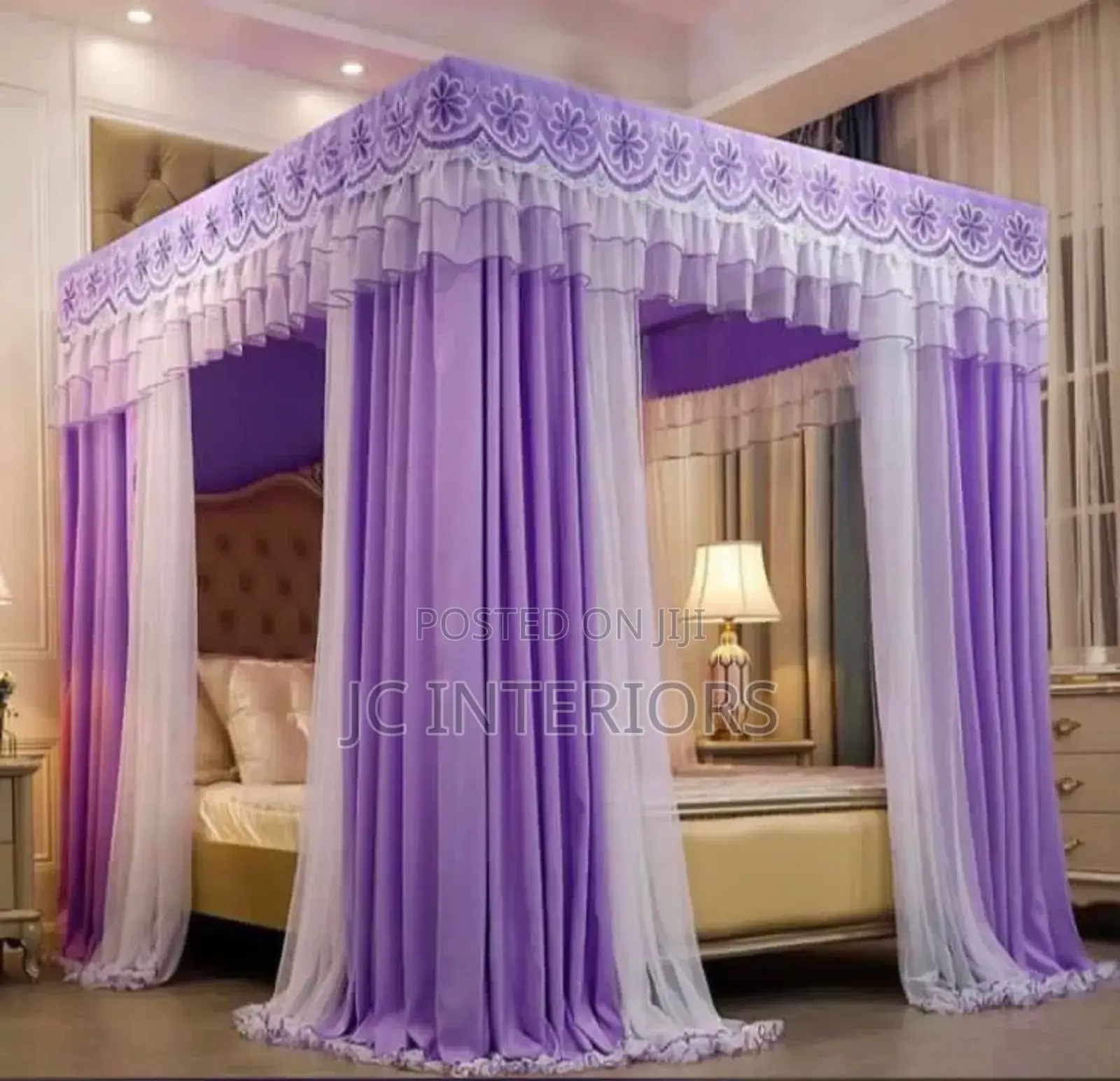 Purple Curtain Net