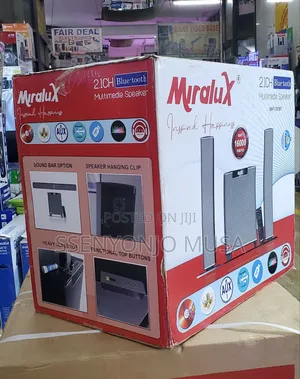 Miralux MHT-301BT 2.1CH Bluetooth Multimedia Speaker System-