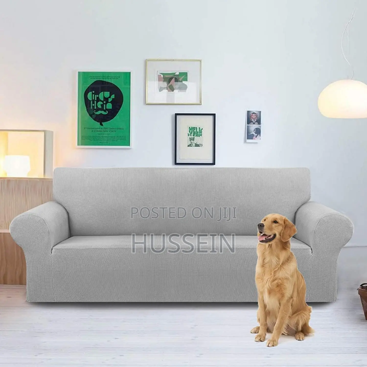 T/G Thinsgo High Stretch Sofa Cover, Anti-Slip Sofa Cover