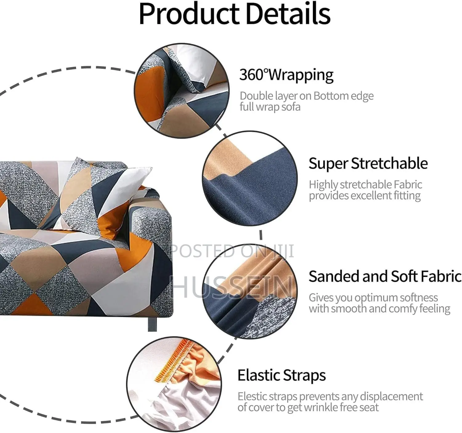 X Spring Printed Sofa Cover