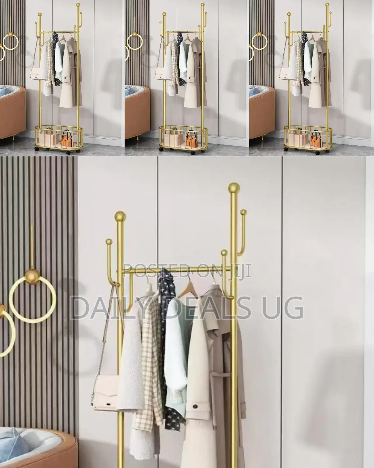 Gold Clothes Rack