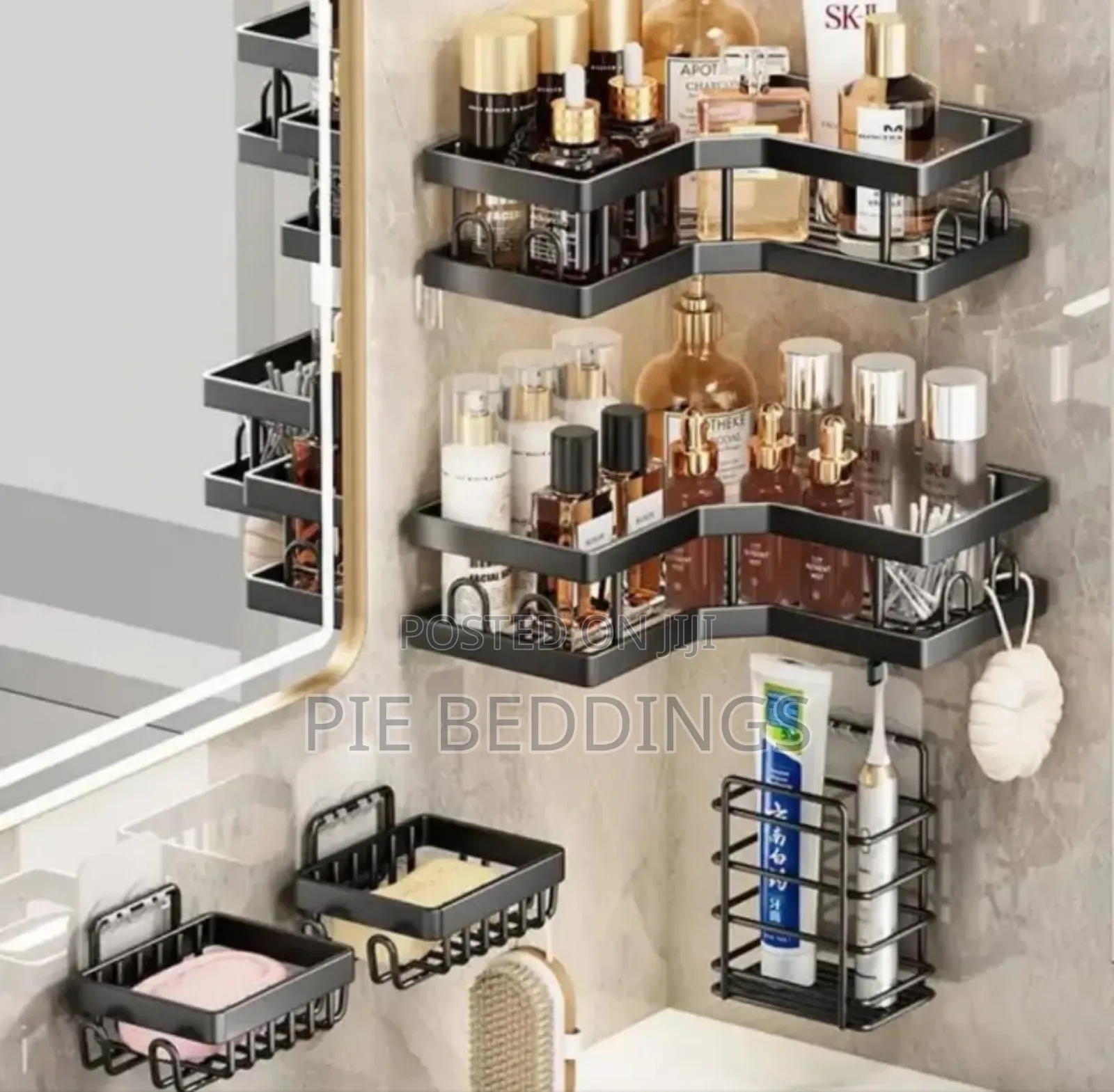 New 5pc Bathroom Organizers