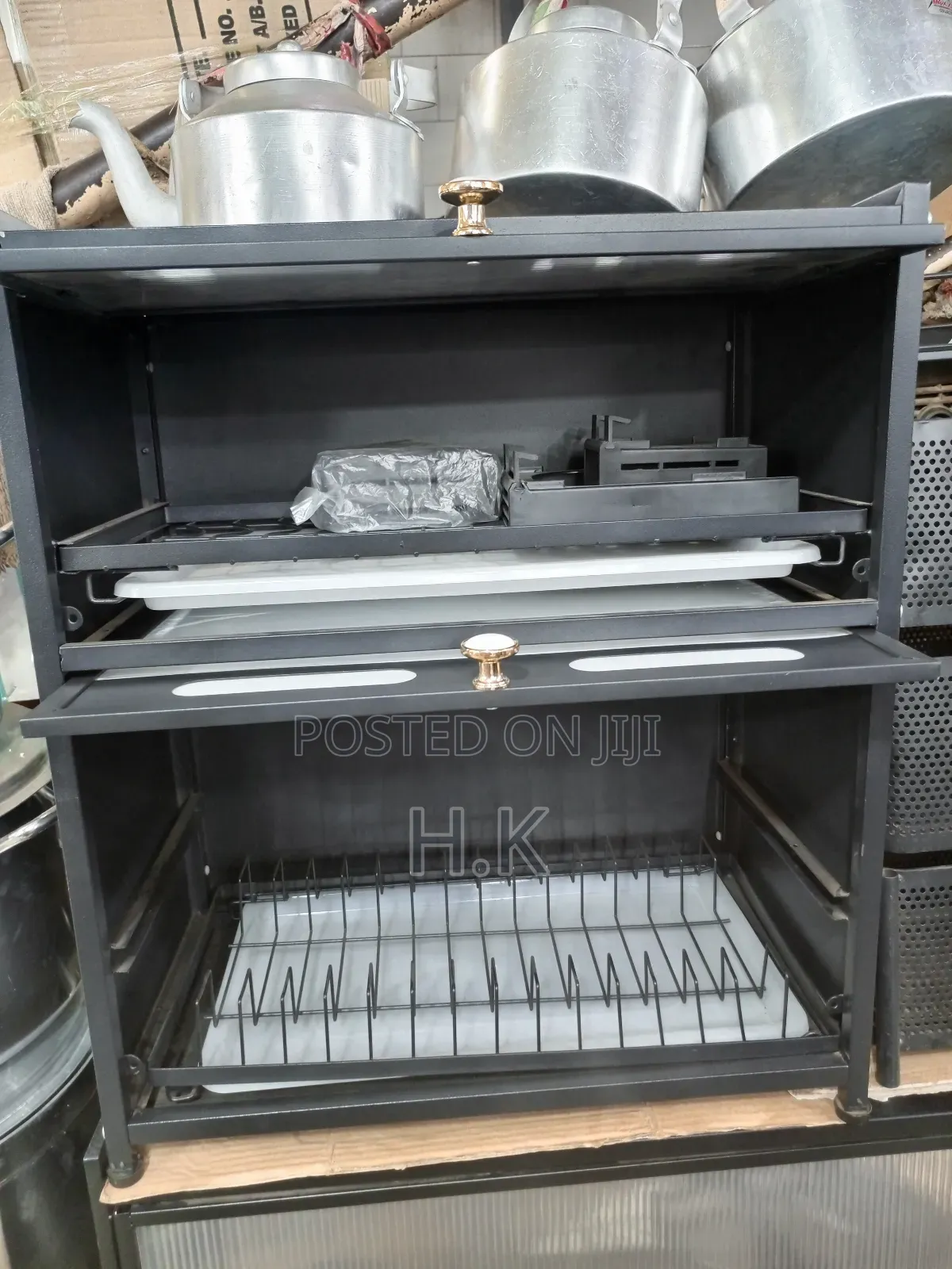 2-Tiered Metal Dish Rack