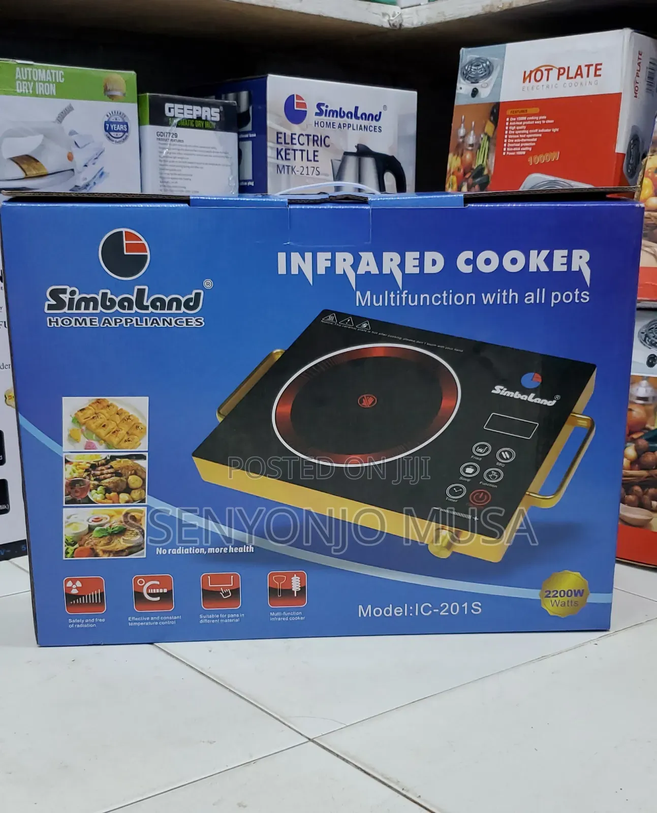 Simbaland Infrared Cooker Ic-201s-2200w Multifunction-Healty