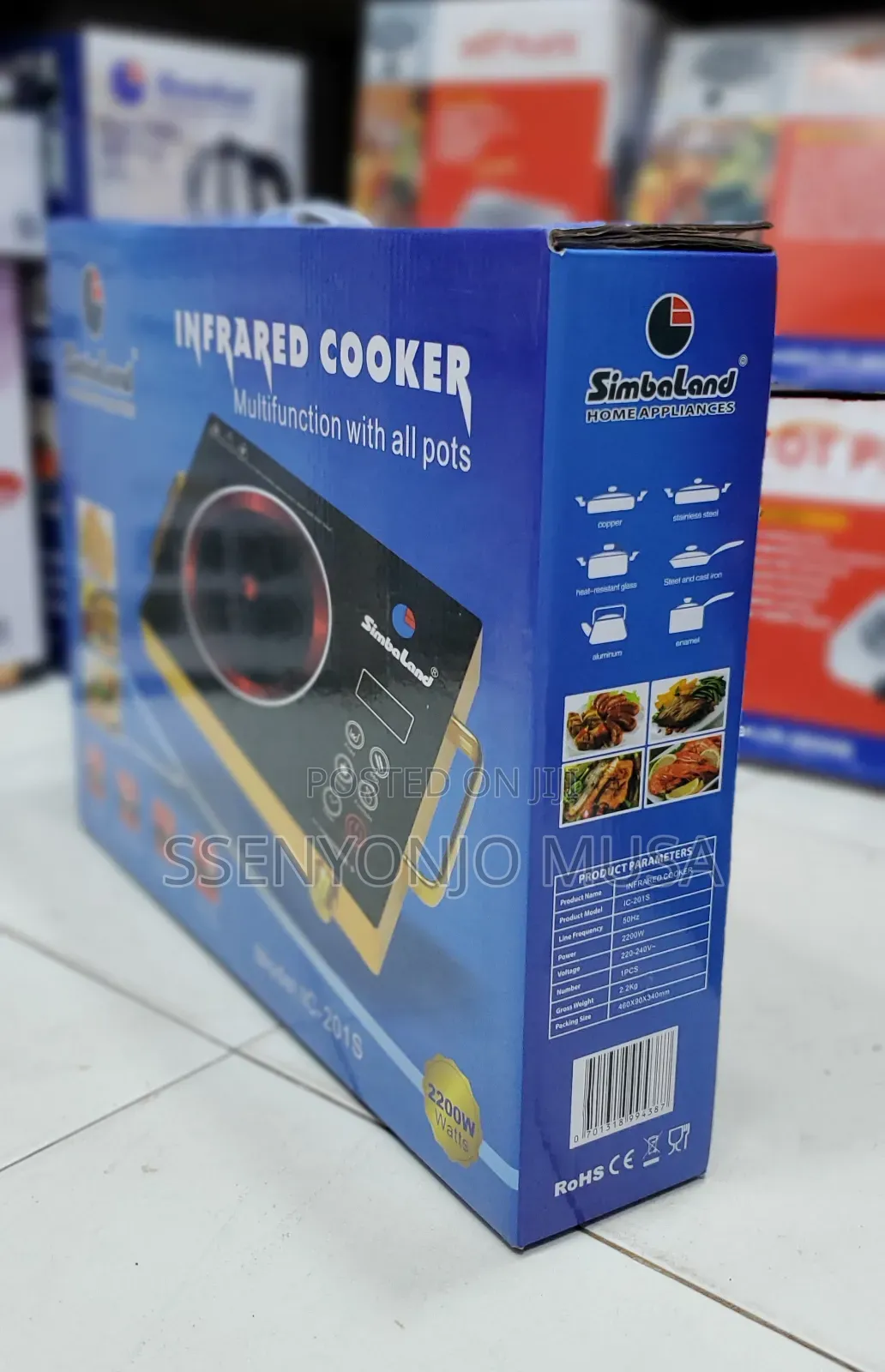 Simbaland Infrared Cooker Ic-201s-2200w Multifunction-Healty