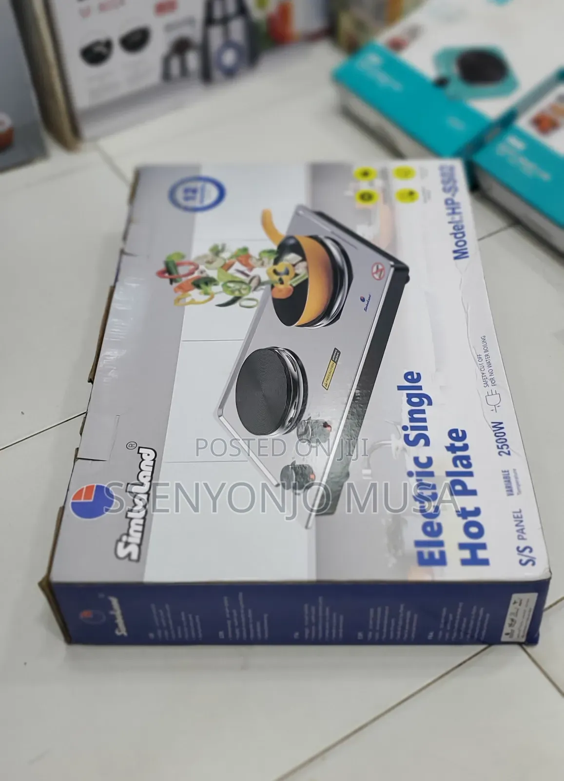Simbaland Electric Double Hot Plate Hp-Ss02-2500w-Stainless-