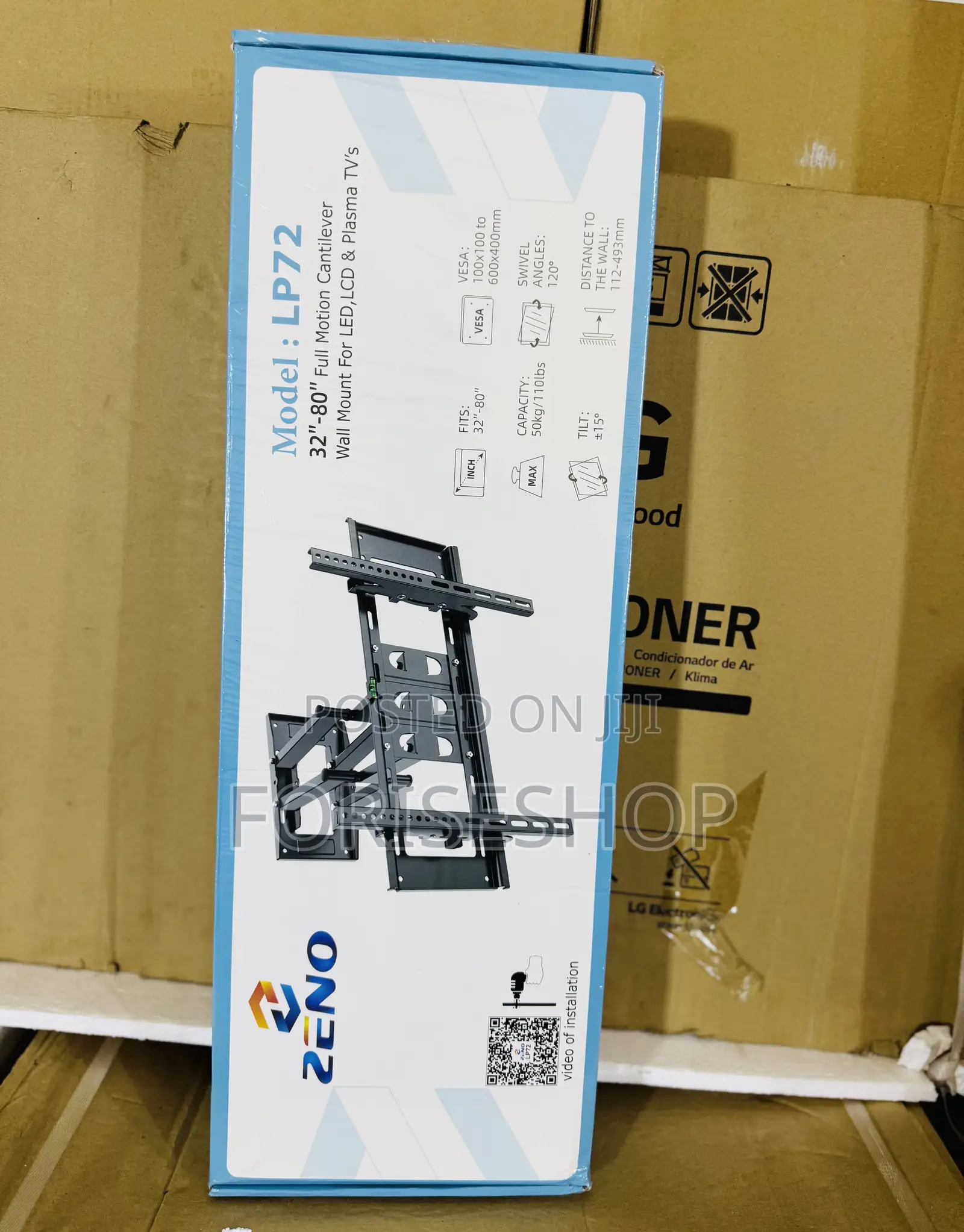 Zeno Tv Mount Heavy Duty Full Motion From 32 To 80 Inch