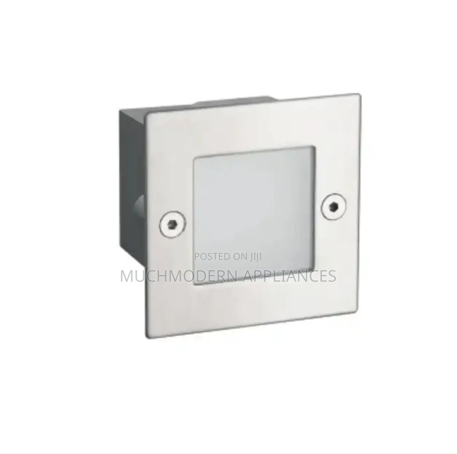 Square Silver 2 Watts Step Light LL 4926-Ss-Ww