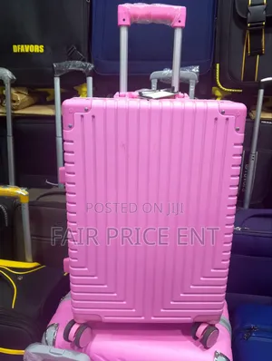 Noble Plastic Aluminium Plastic Suitcases. Medium. ( Pink)