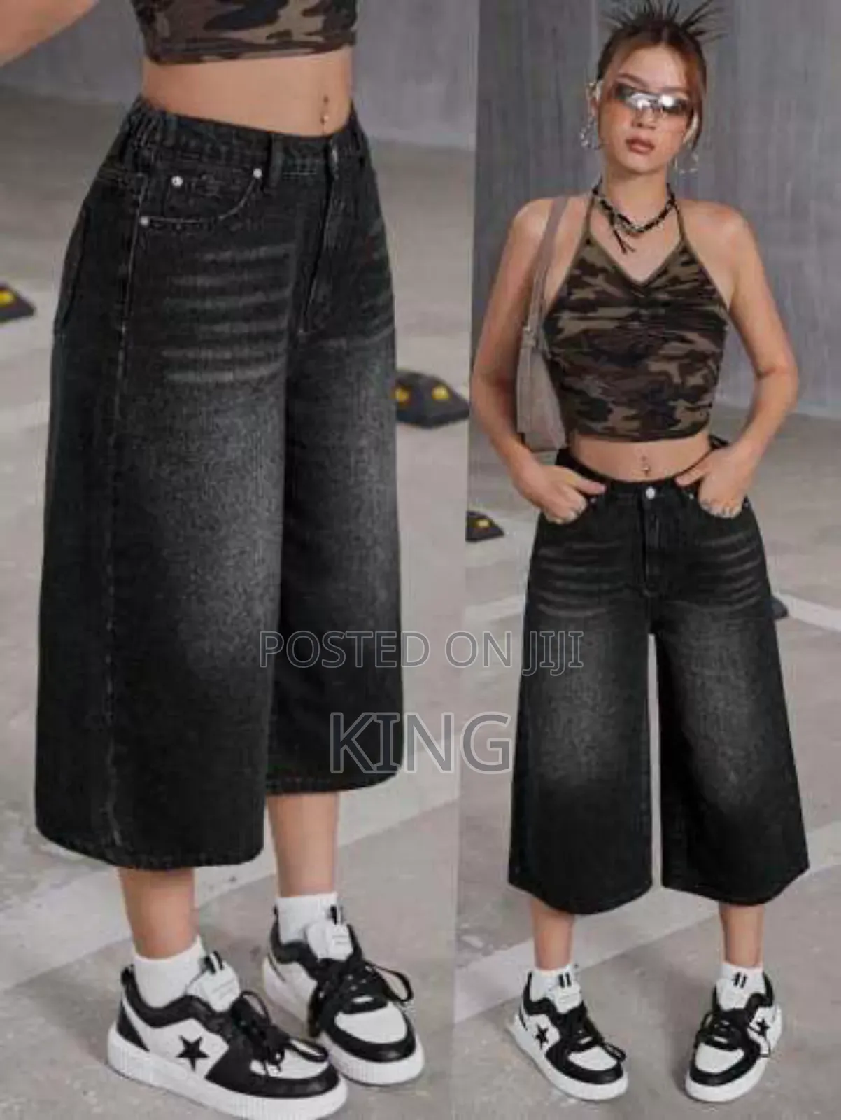 Sleek Ladies Jort Jeans