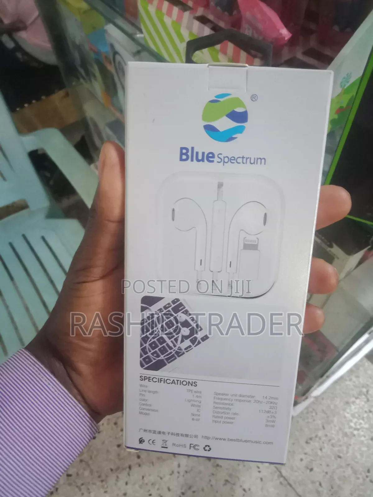 Blue Spectrum Stereo Earphones