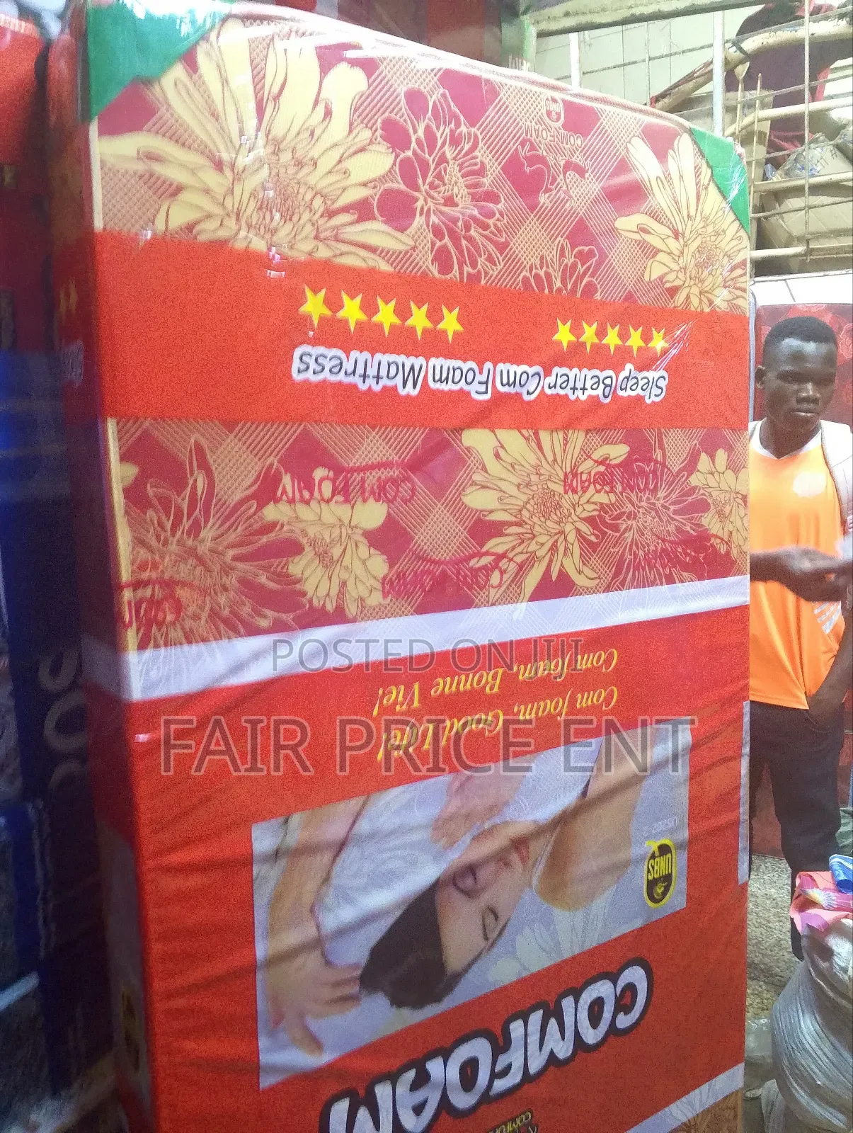 Super Deluxe Mattress. Comfoam. 3$6*6inches. Sealed Cover