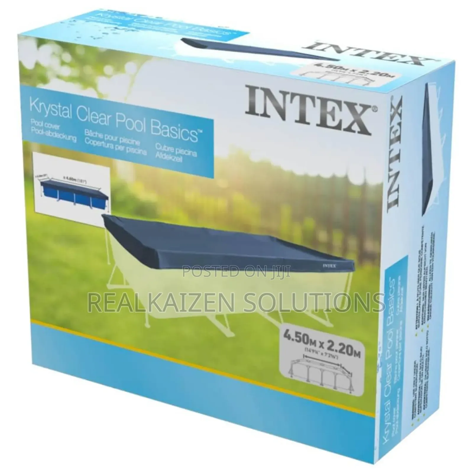 INTEX Pool Cover for 4.5m X 2.2m Rectangular Swimming Pool