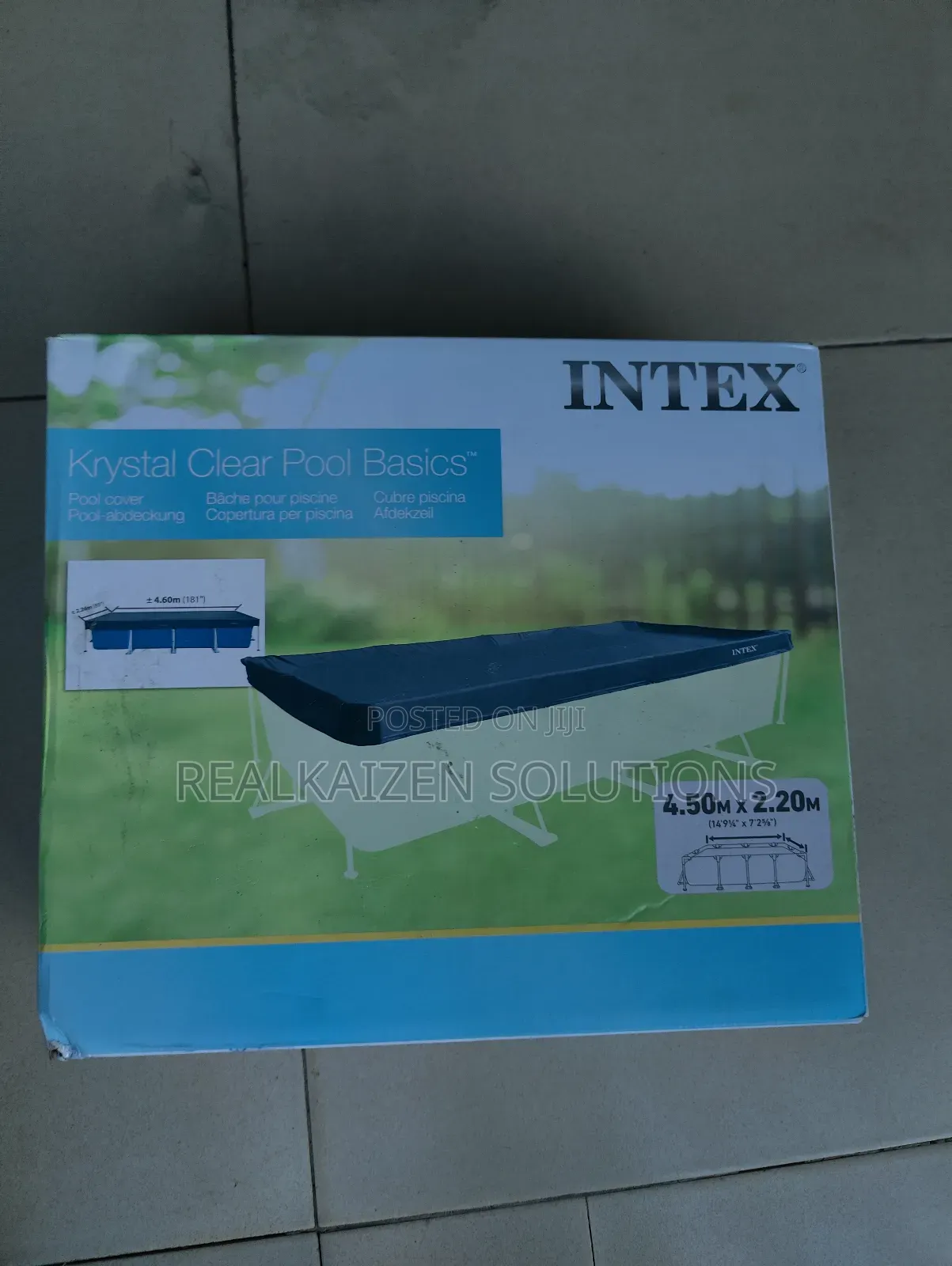 INTEX Pool Cover for 4.5m X 2.2m Rectangular Swimming Pool