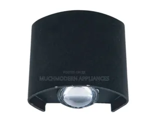 Rectangular-Shape Curved Up Down COB Wall Light LL231002BKWW