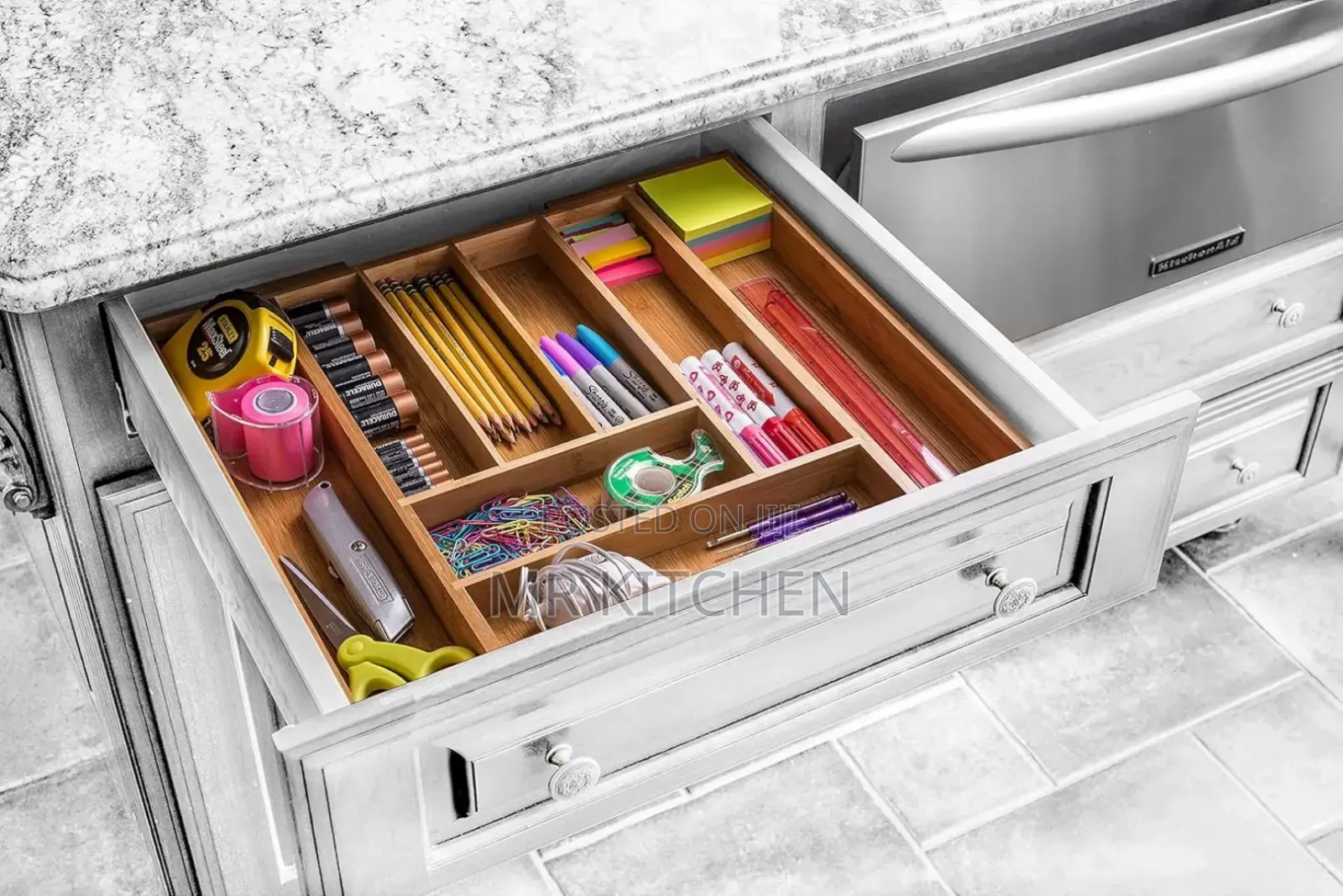 Bamboo Expandable Drawer Organizer