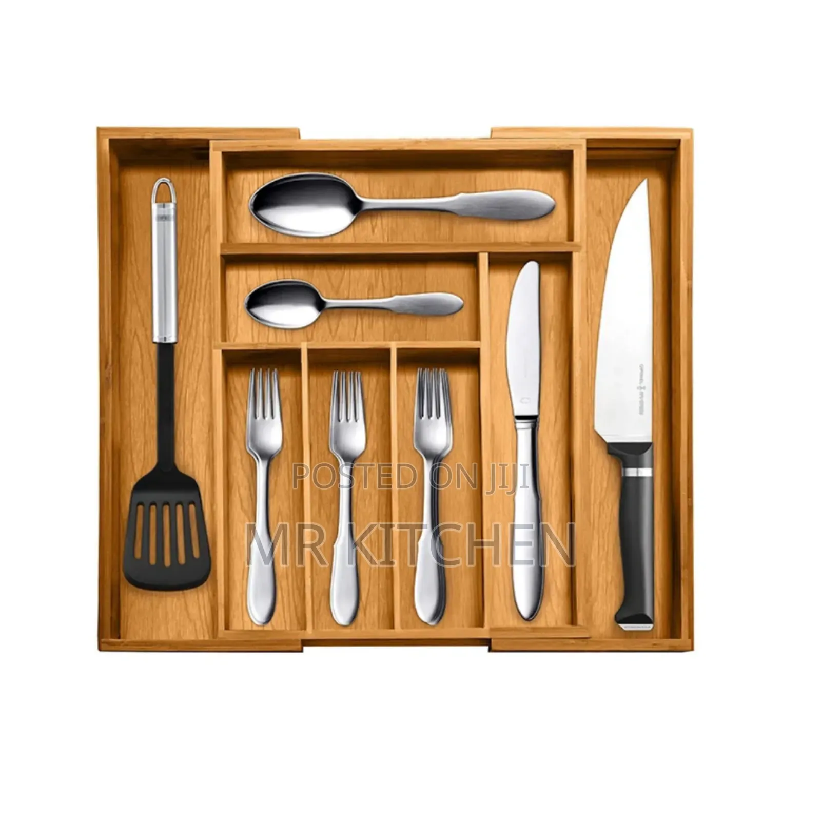 Bamboo Expandable Drawer Organizer