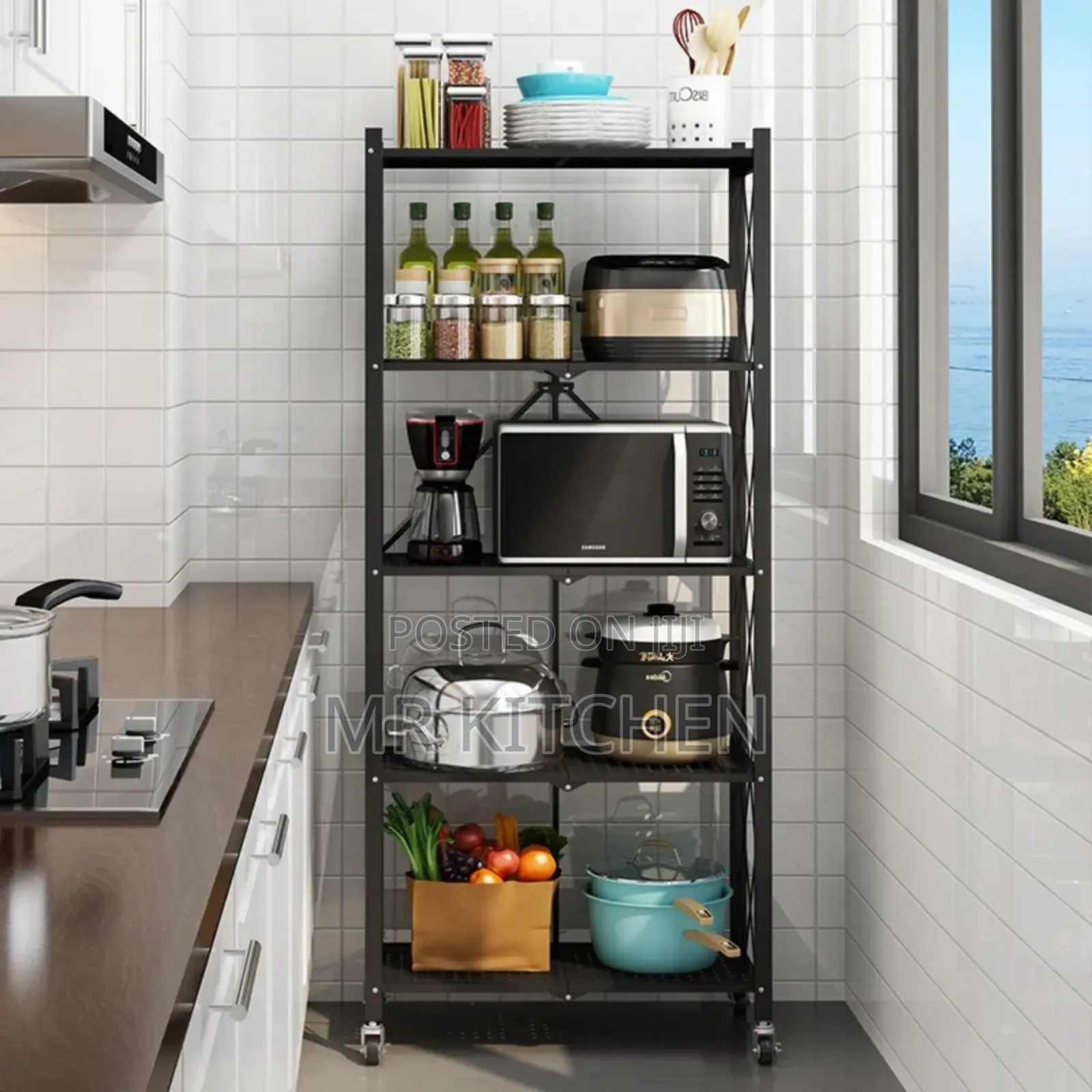 Folding Storage Display Rack