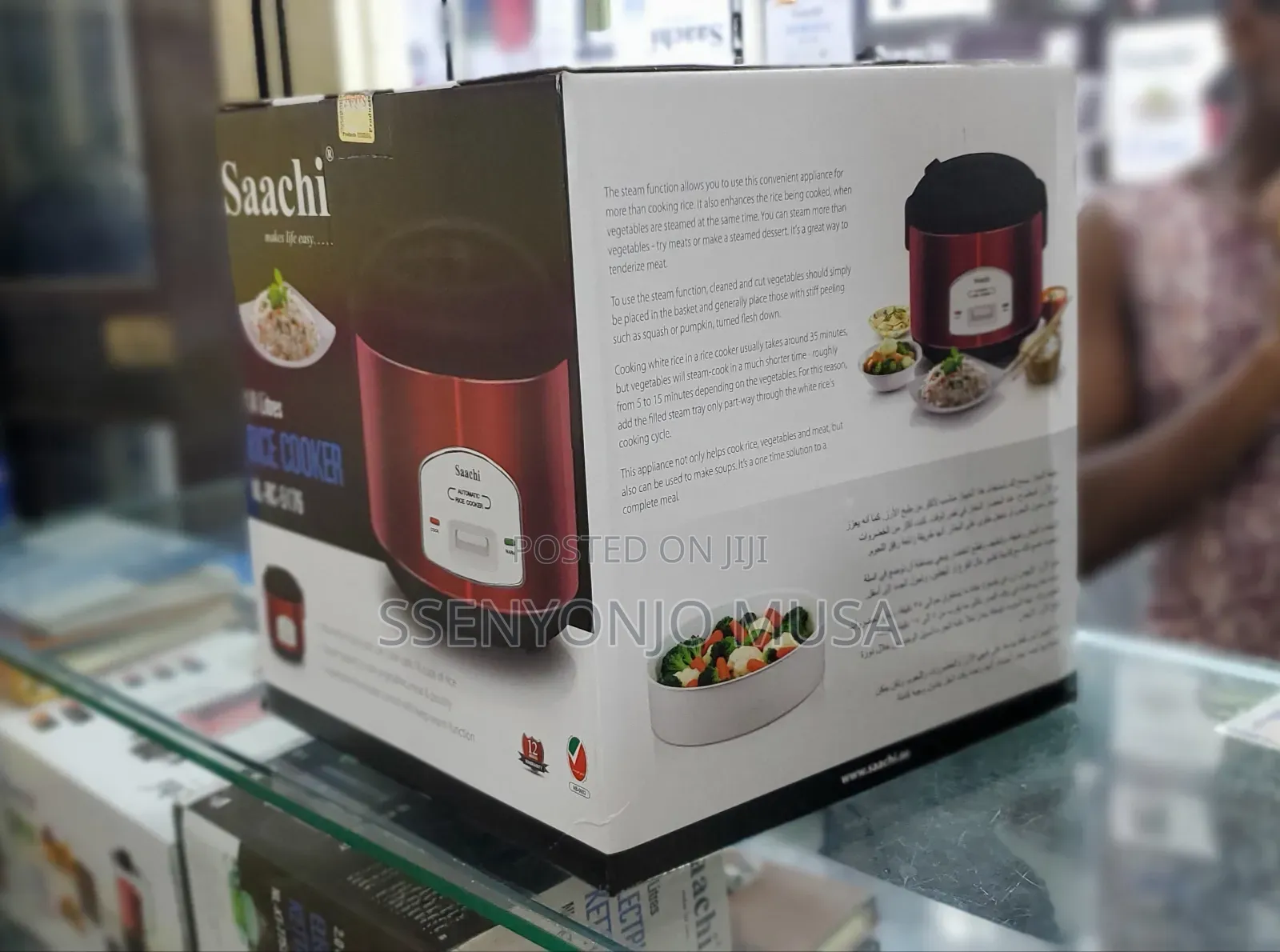 Saachi 2.8l Automatic Rice Cooker Nl-Rc-5176 - Steam Basket