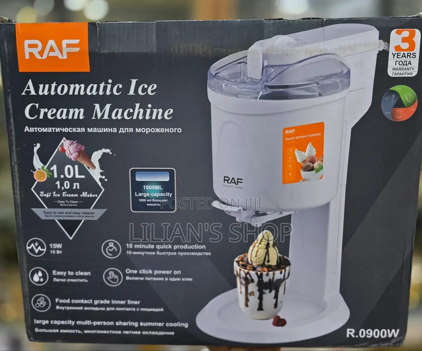 Raf Electric Automatic Ice Cream Machine