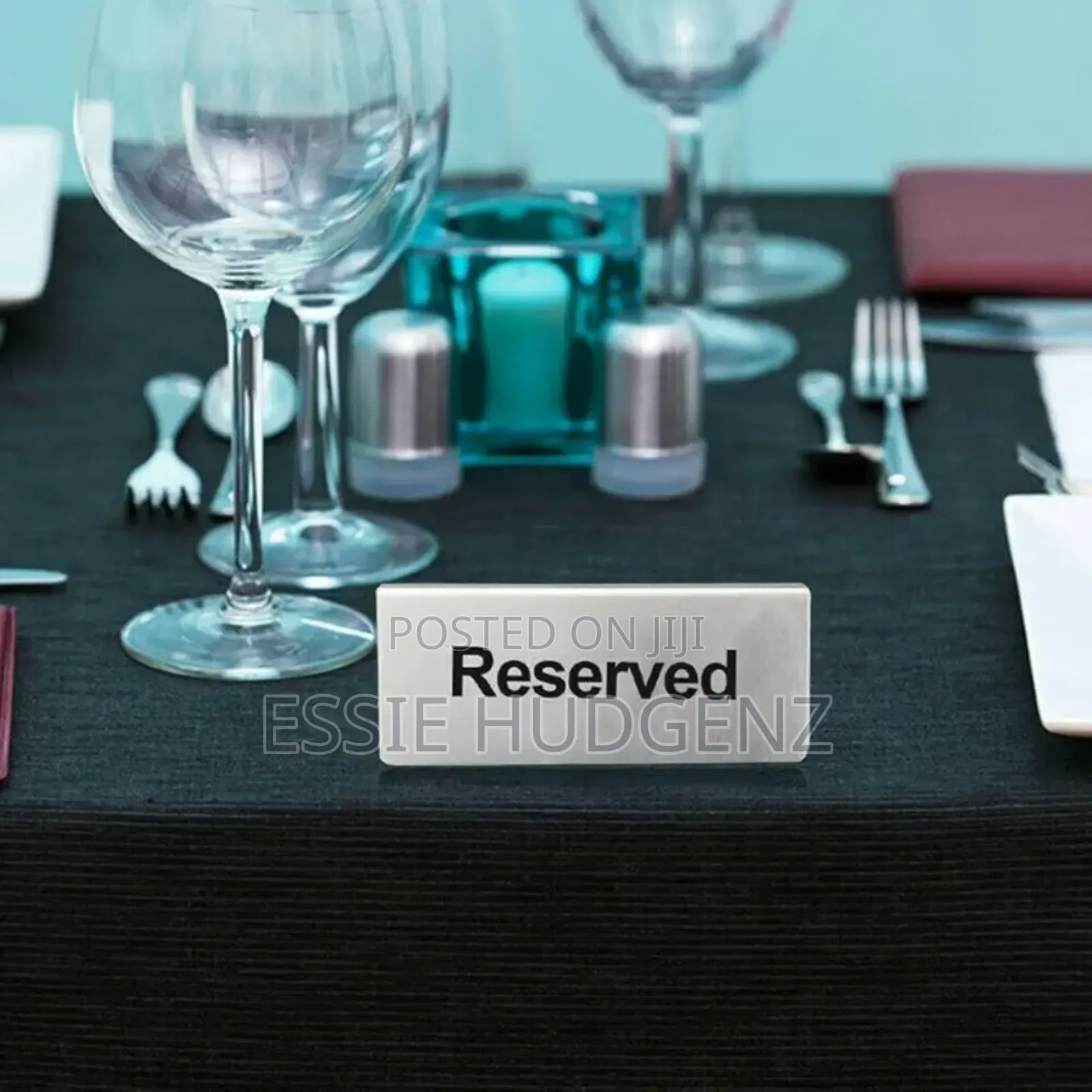 2pcs of Reserved Booked Table Sign