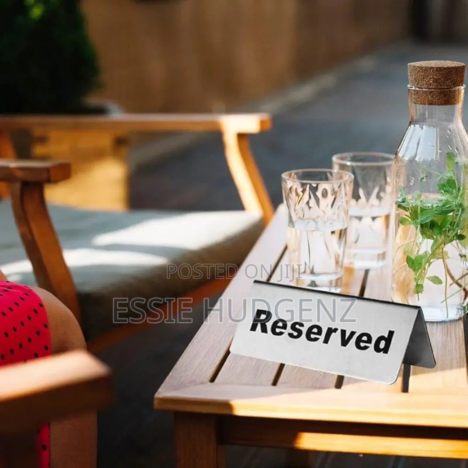 2pcs of Reserved Booked Table Sign