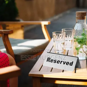 2pcs of Reserved Booked Table Sign