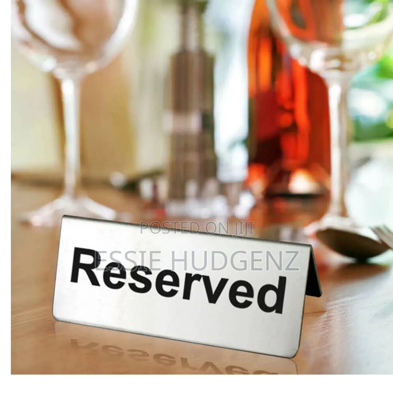 2pcs of Reserved Booked Table Sign