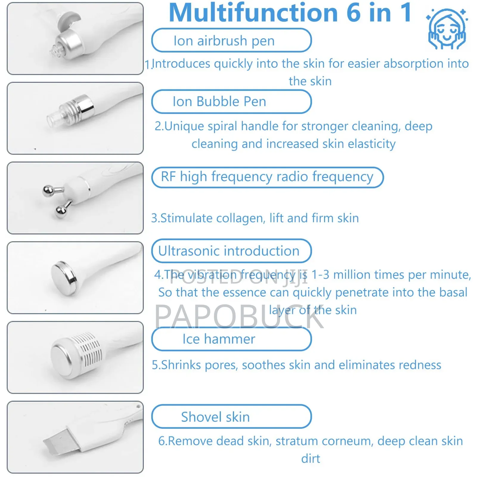 6 in 1 Hydro Oxygen Facial Machine