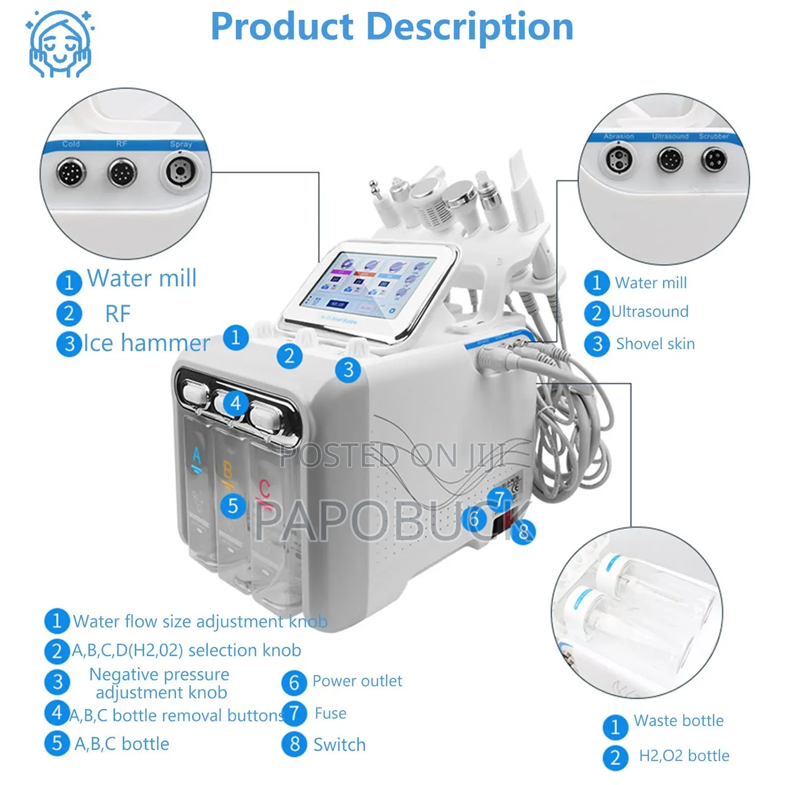 6 in 1 Hydro Oxygen Facial Machine