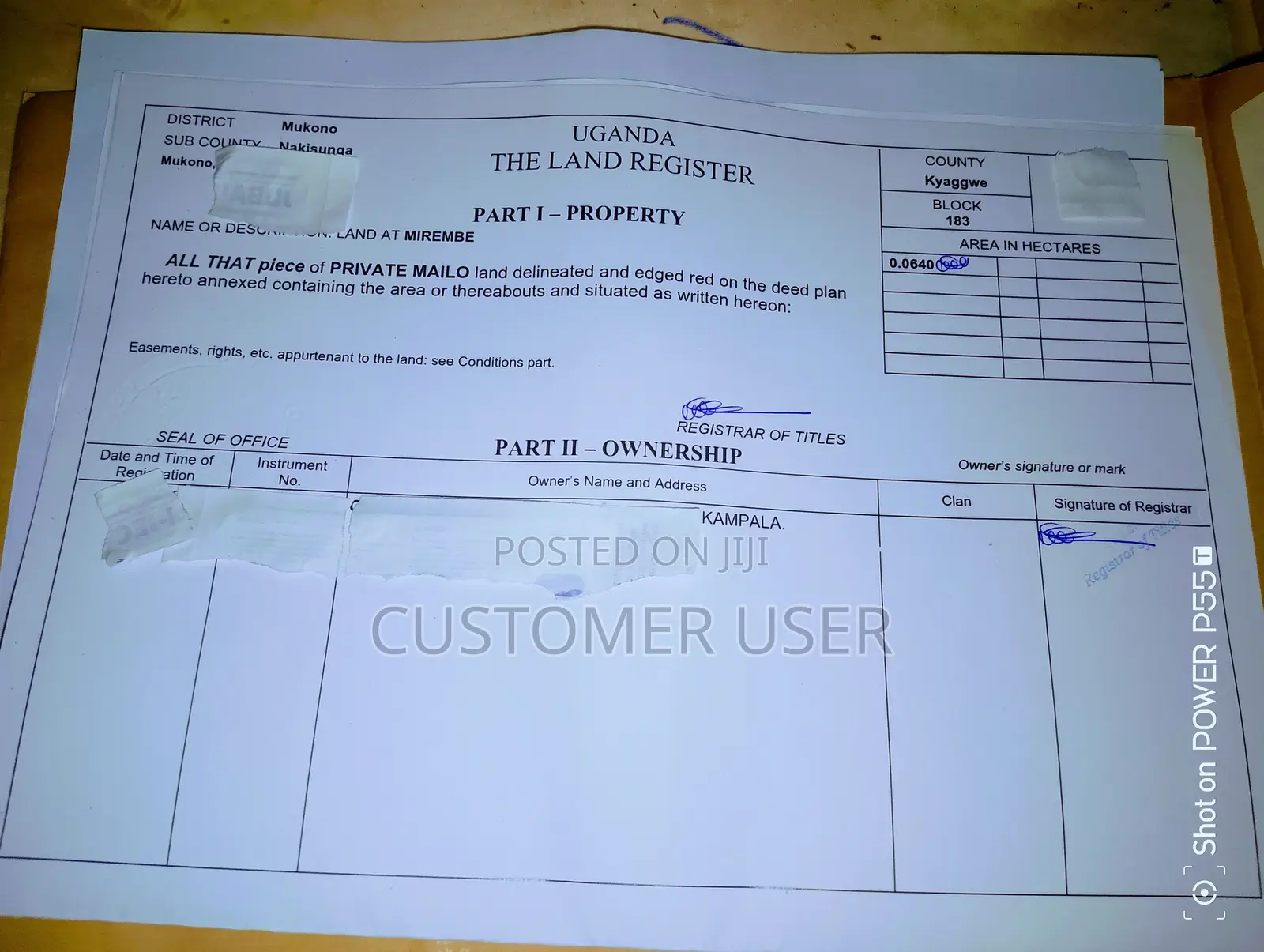 2 Plots at Mirembe Hill Estate,Mukono