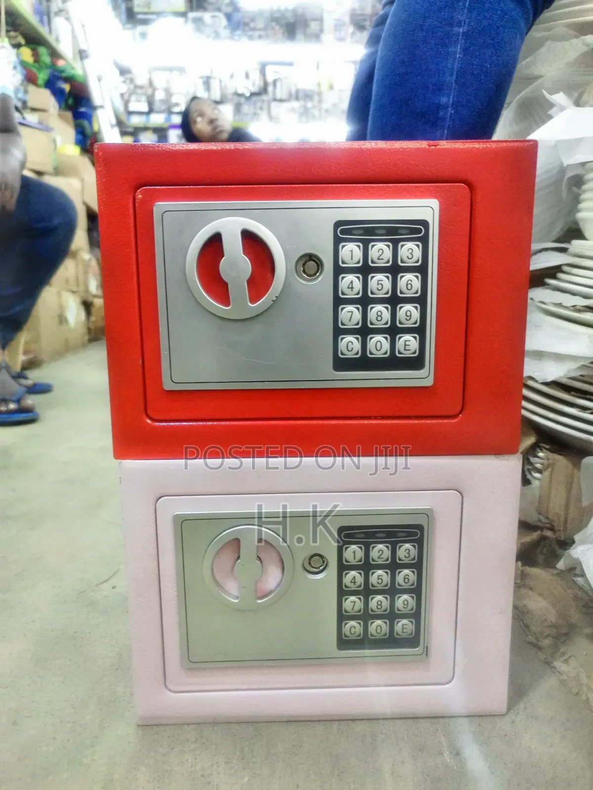 Mini Safe With an Electronic Keypad.