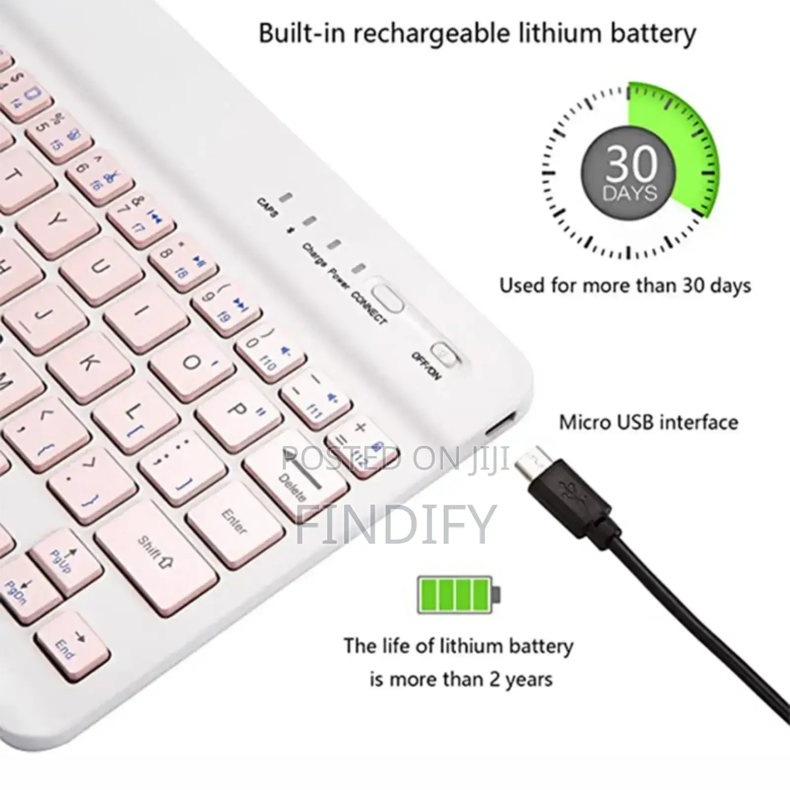 Wireless Keyboard Rechargeable