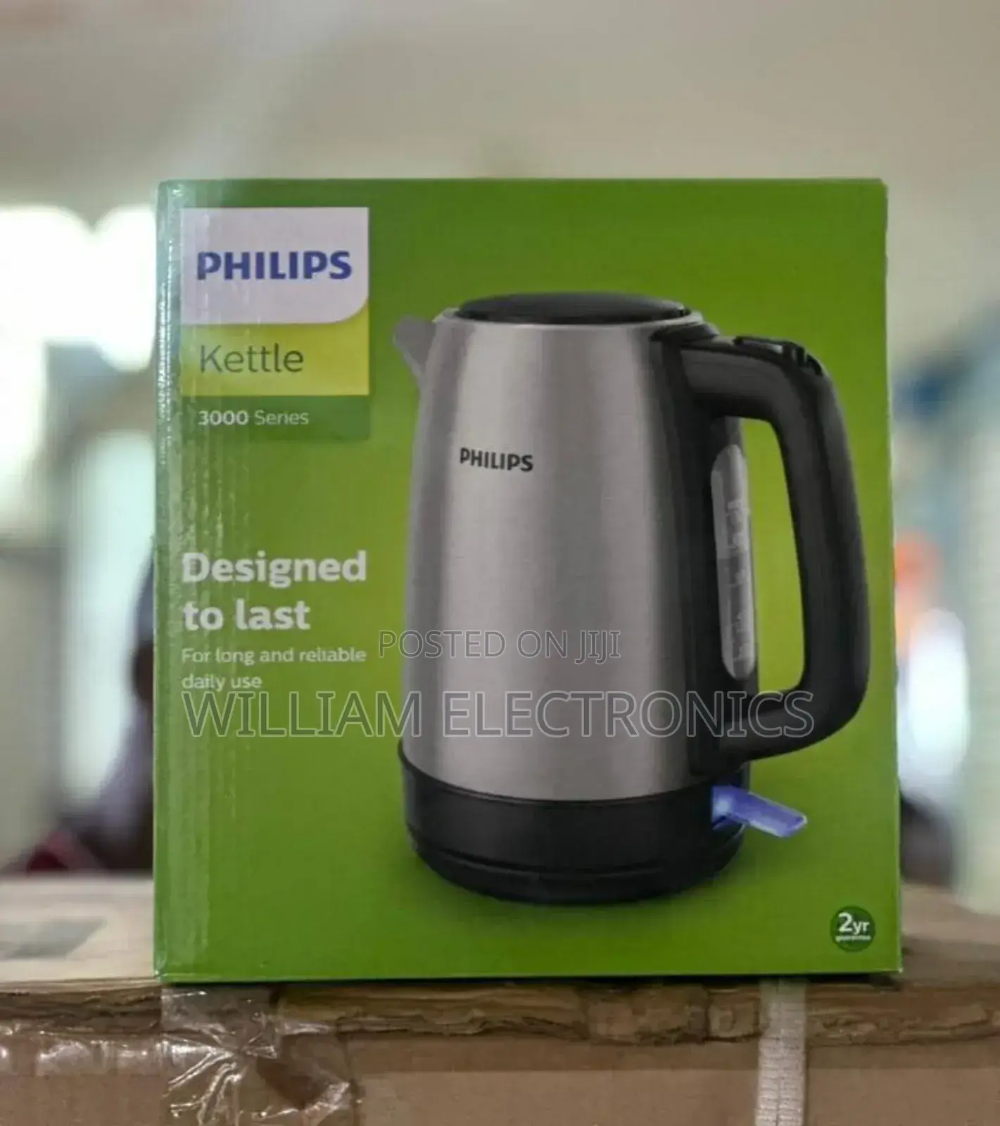 Philips Brushed Metal Kettle,2200W, 1.7 Litre