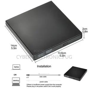 USB2.0 Universal External CD-RW Burner Driver-Free DVD/CD