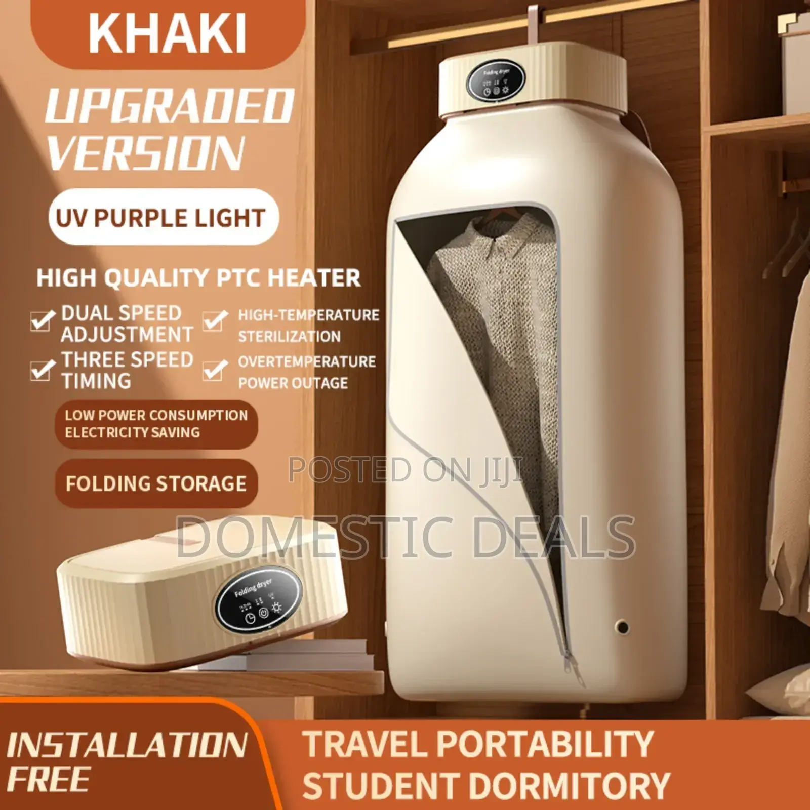 Smart Foldable Electric Clothes Dryer