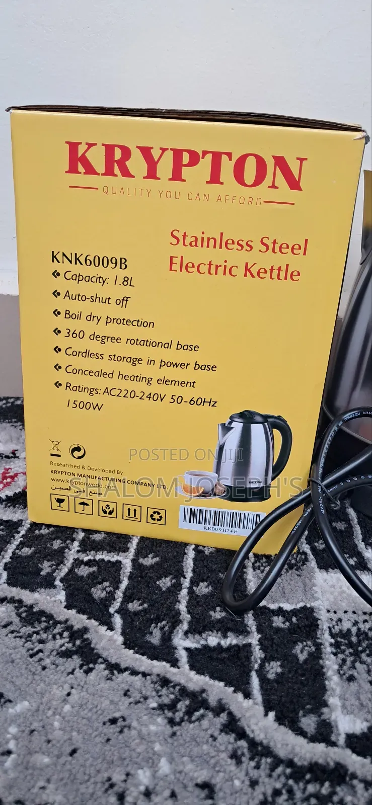 Krypton Stainless Steel Electric Kettle / 1.8L