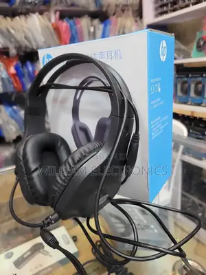 Adjustable Microphone HP Headphone/Black Wired HP Headphone