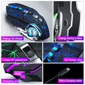 RGB Bluetooth Rechargeable Gaming Mouse With Good Design