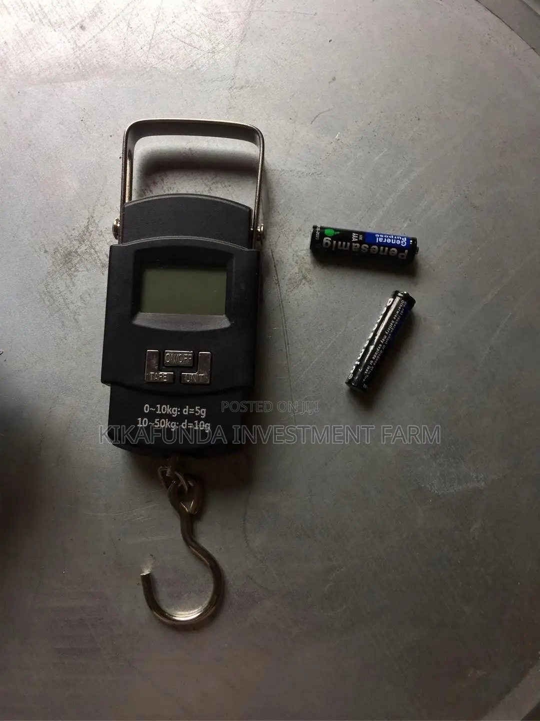 Black Digital Weighing Scale