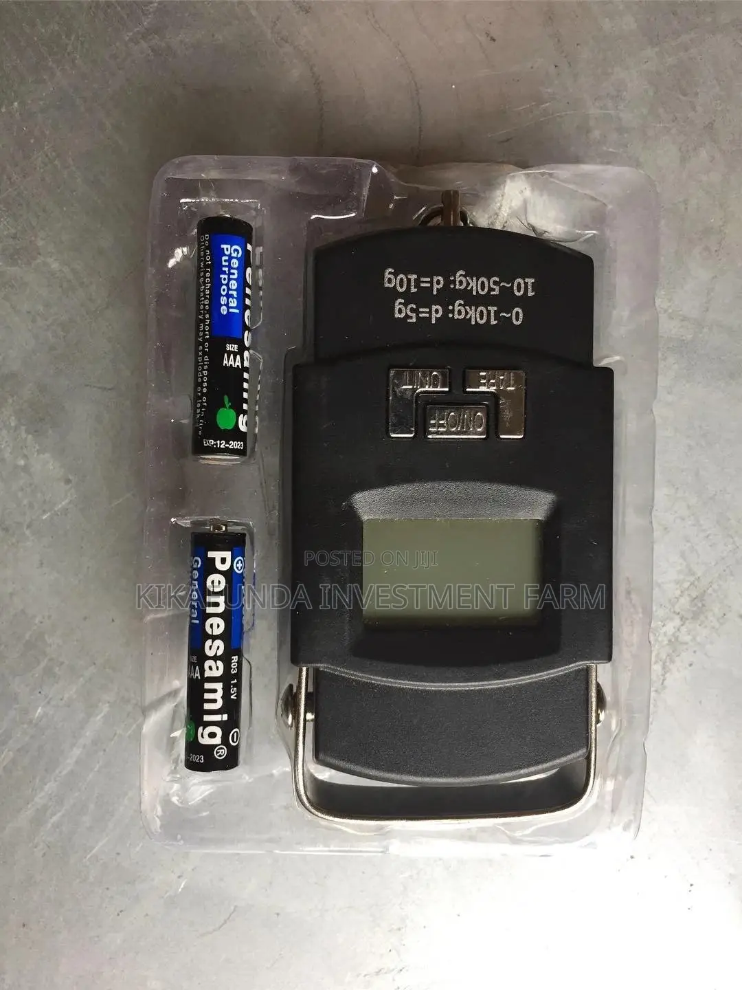 Black Digital Weighing Scale